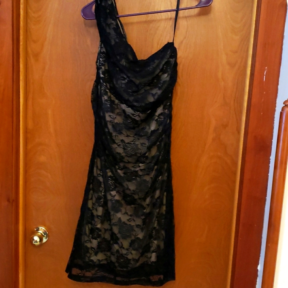 Emma & Michele Black Rose Lace Whimsigoth Dress. Size Medium Womens